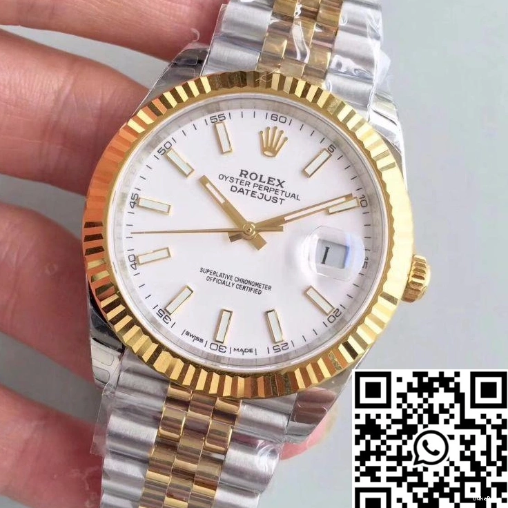 White Factory Dial Rolex Datejust M126333-0016 EW 1230